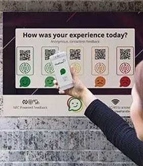 ViewPoint Tag QR and NFC feedback board